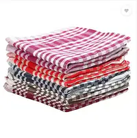 Check Cotton Kitchen Towel Multicolor Cloth Napkins 12 pcs - Master