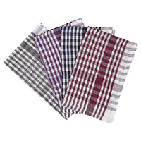 Check Cotton Kitchen Towel Multicolor Cloth Napkins 12 pcs - Master