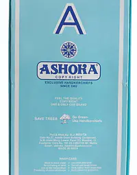 White Plain Ashoka Brand WW Cotton Handkerchief - Size : 47 X 48 cm,  Size: Pack of 6 - Master