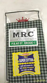 2m Checked Cotton Mens Lungi set of 2 - Master