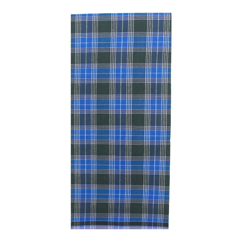 2m Checked Cotton Mens Lungi set of 2 - Master
