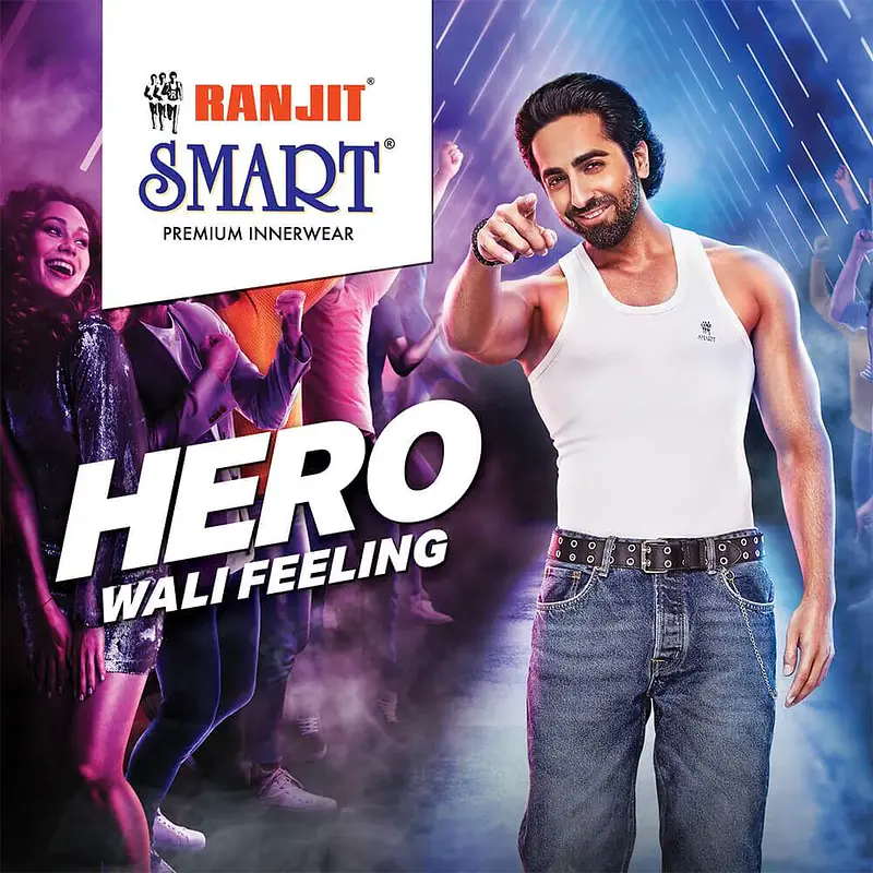 Ranjit Smart Men's White Round Neck Sleeveless Cotton Vest (Pack of 6) (White) - Master